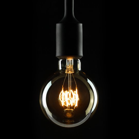 E14 4W 922 LED-Globe G95 horisontella Curved Line