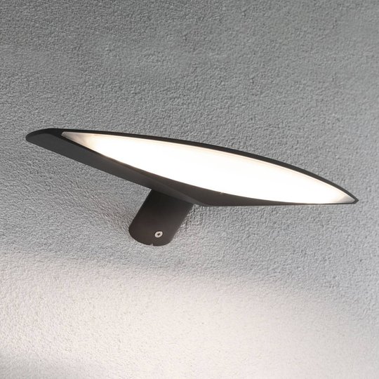 Paulmann Kiran LED-solcellsvägglampa antracit