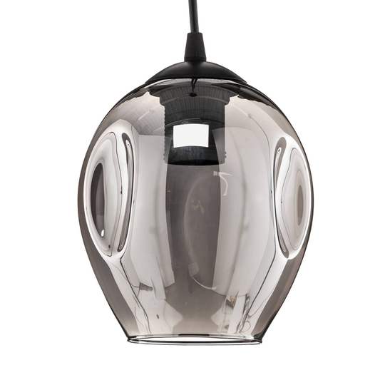 Pendellampa Starla 1 lampa, glas grafit