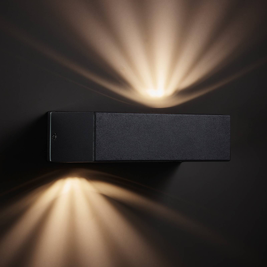LED-utomhusvägglampa Abbot