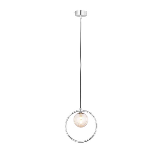 Pendellampa Hera, 1 lampa krom