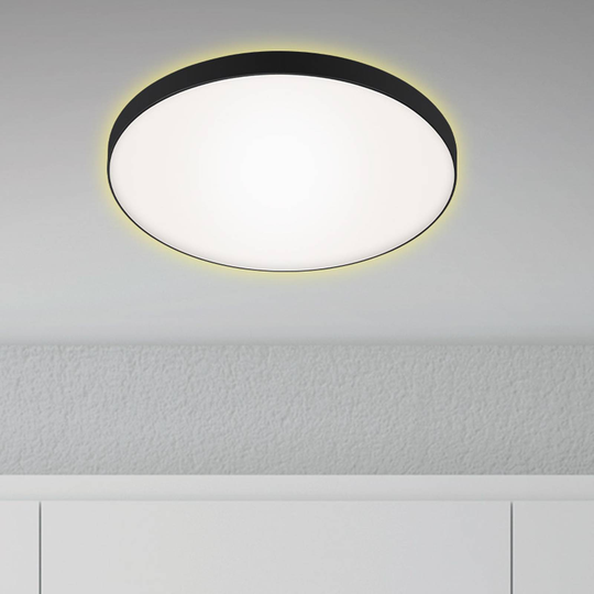 LED-taklampa Flet med backlight, Ø 35,5 cm