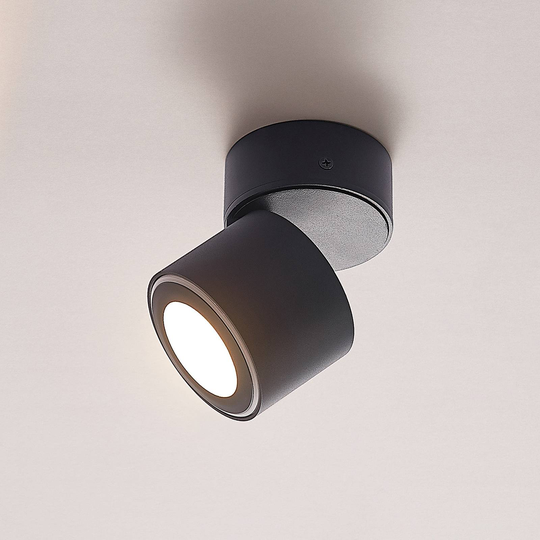 Lindby Lowie LED-spotlight, 2 lampor, svart