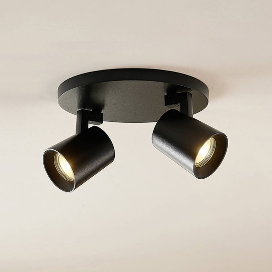 Arcchio Bilko takspotlight, 2 lampor, svart