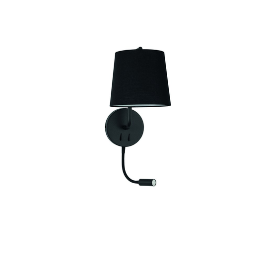 Sage vägglampa (Svart)