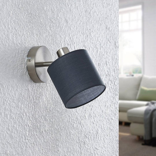 Lindby Darima spotlight, 1 lampa, grå
