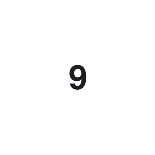 Självhäftande siffra 9
