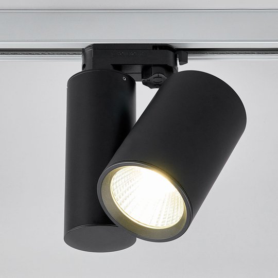 Svart LED-spotlight Giol för skensystem