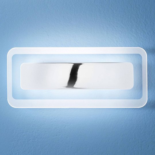 LED-vägglampa Antille krom 31,4 cm