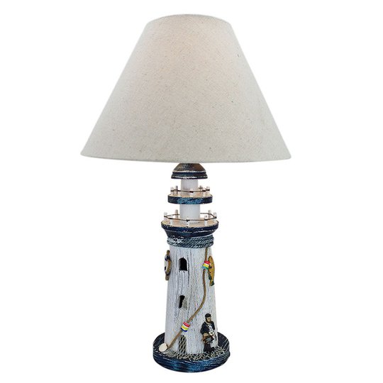 Bordslampa 5760 fyr med textilskärm