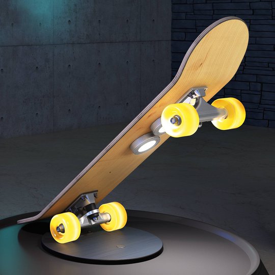 Skateboard-bordslampa Light Cruiser med LED-lampor