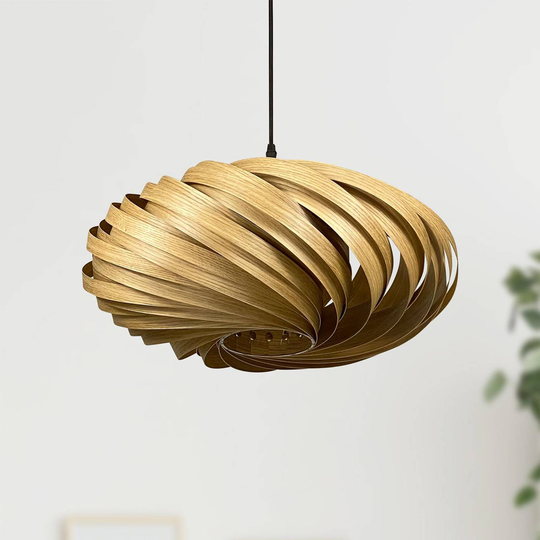 Gofurnit Veneria hänglampa, ek, Ø 50 cm
