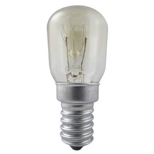 E14 25W kylskåpslampa, klar, varmvit