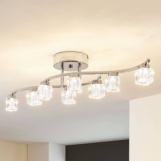 Yaro – dimbar LED-taklampa, åtta ljuskällor