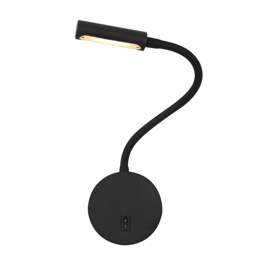 Stem vägglampa (Svart)