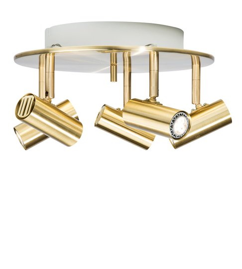 Cato 5 rund LED mässing (Mässing/guld)