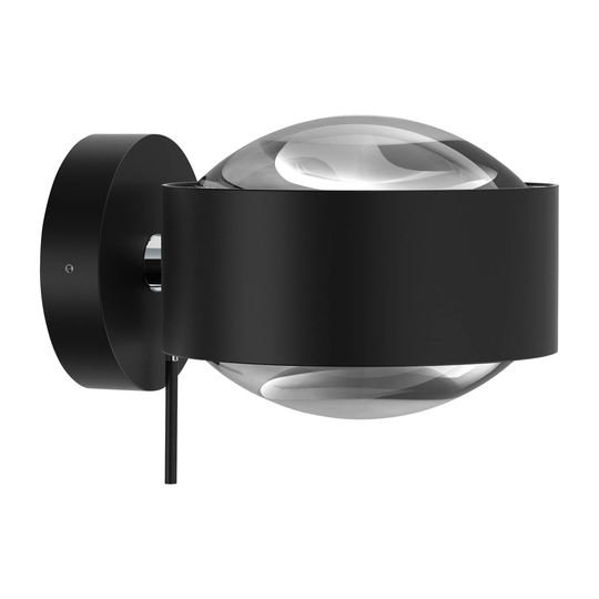 Puk Maxx Wall+, G9 lins klar, svart matt/krom