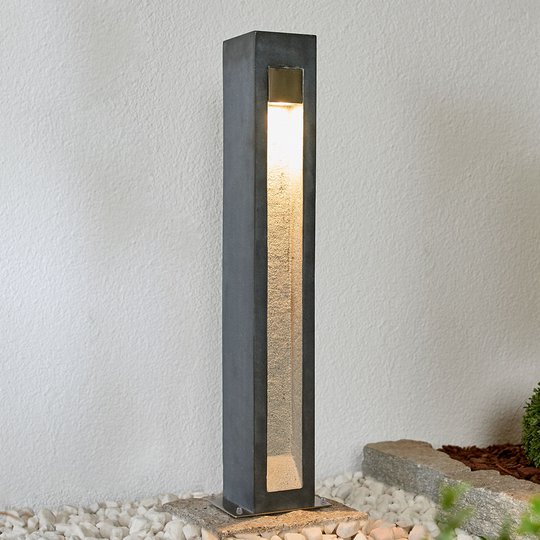LED-pollare Adejan med basalt, 70 cm