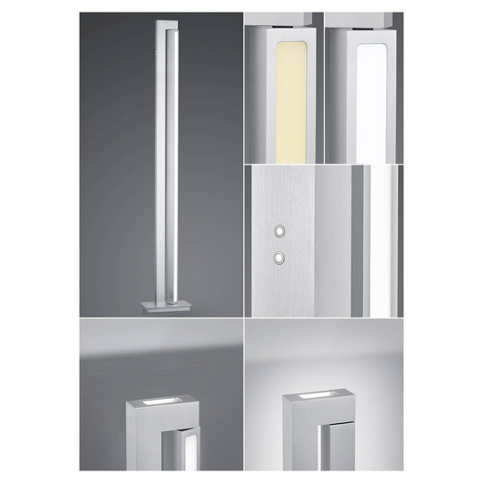 B-Leuchten Turn LED-golvlampa, CCT, aluminium