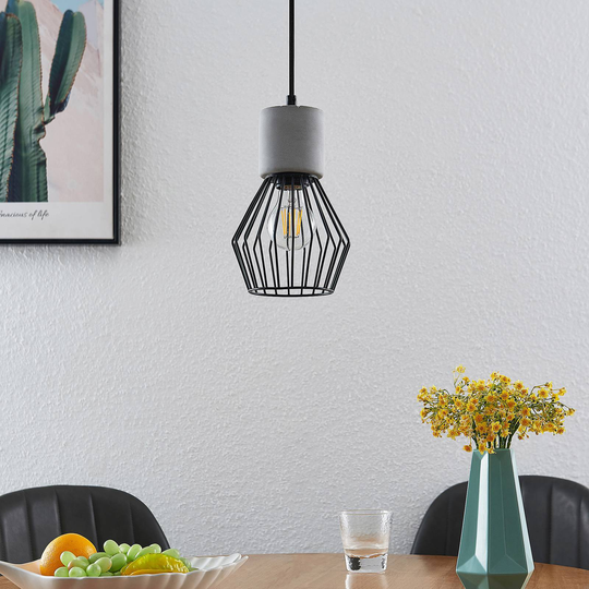 Lindby Tamalin pendellampa av betong, 1 lampa