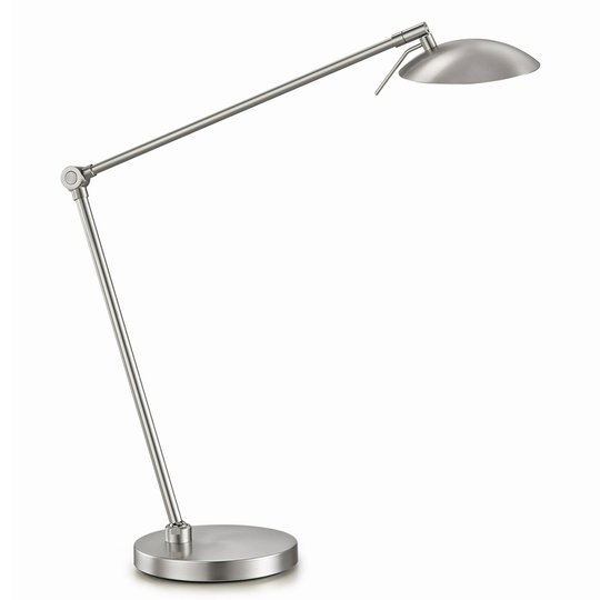 Dimbar LED-bordslampa Beatrice, matt nickel