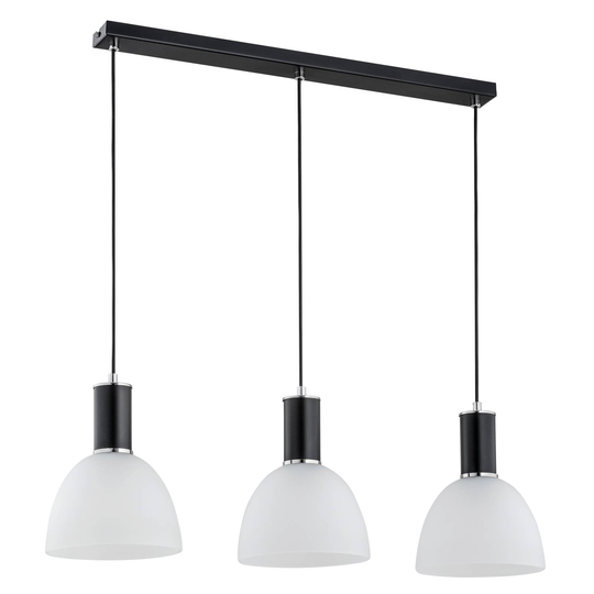 Hänglampa Dana med glasskärmar, 3 lampor