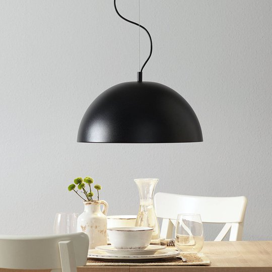 Lucande Phelan hänglampa 40 cm svart-guld