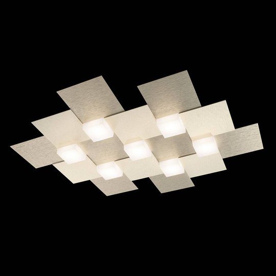 GROSSMANN Creo LED-taklampa 7 ljuskällor champagne