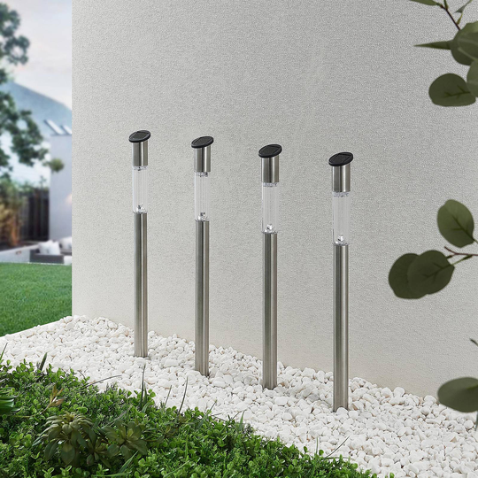 Lindby Oliwia LED-markspettslampa, solcell, 4-pack