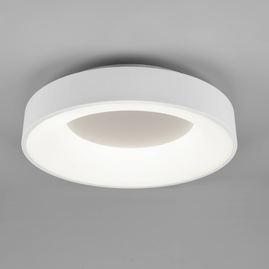 LED-taklampa Girona, switchdim, vit
