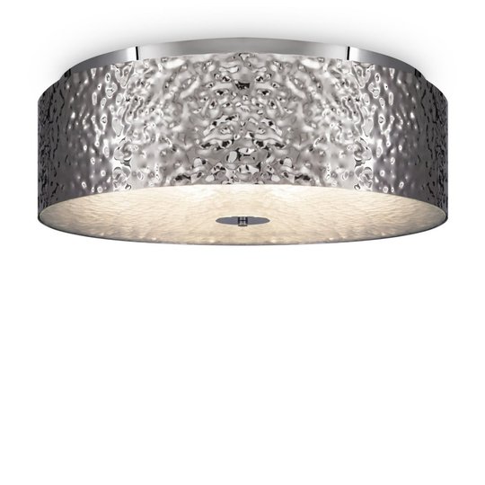 Ripple plafond 50cm (Förkromad/blank)
