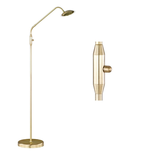 Twin golvlampa (Mässing)