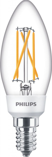 E14 5-2,5-1W LED Kron varmvit Klar