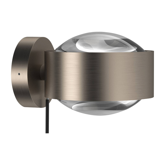 Puk Maxx Wall+ LED, lins klar, nickel matt