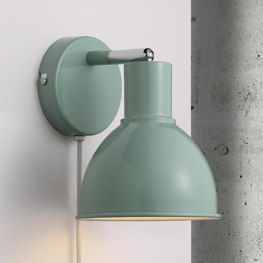 Tilltalande gestaltad vägglampa Pop Wall, grön