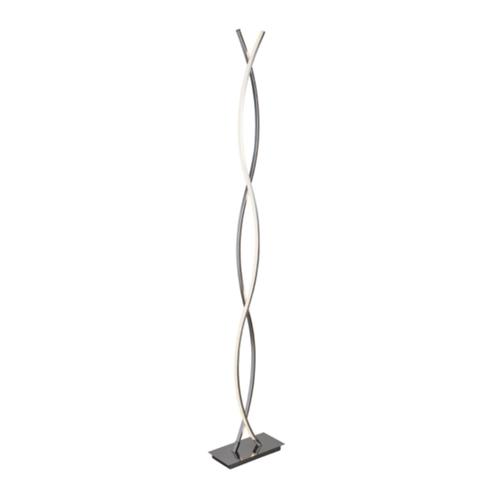 Platt golvlampa LED (Krom)
