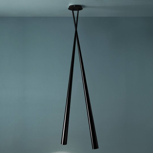 Designerhänglampa Drink Bionco, svart, 175 cm