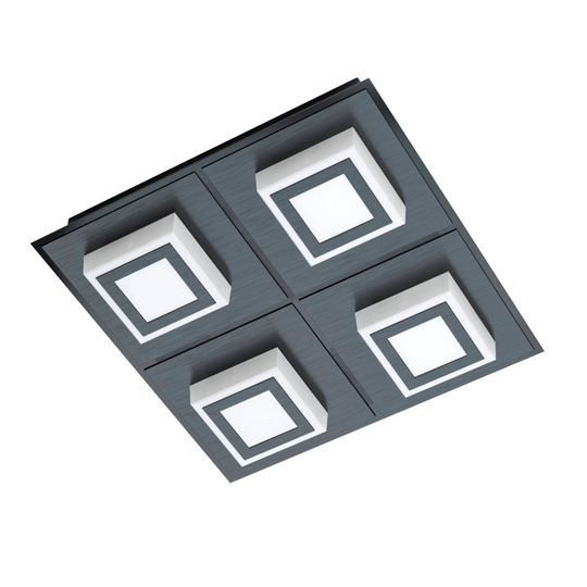 Masiano 1 Led Tak/Vägglampa 4L (Svart)