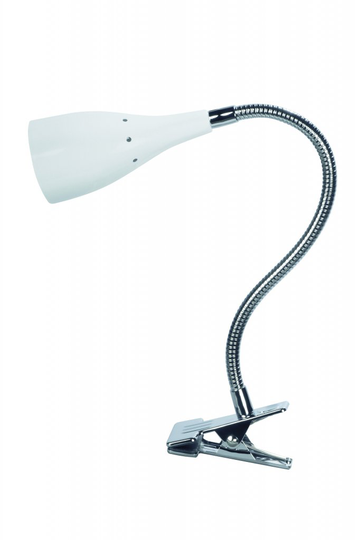 Elite klämlampa (Vit)