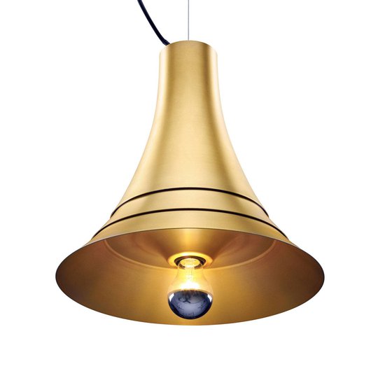 SLV Bato 35 hänglampa E27 mässing Ø35 cm