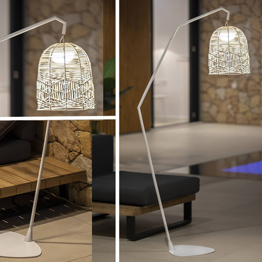 Newgarden Santorini LED-golvlampa, inom-/utomhus