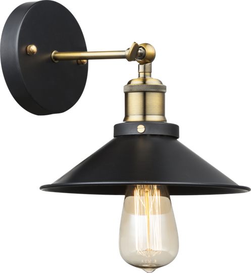 Lenius vägglampa (Svart)