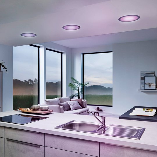 EGLO connect Fueva-C LED-inbyggnadslampa vit 22.5