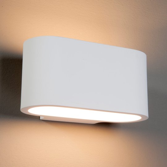Marisia - halogenvägglampa av gips