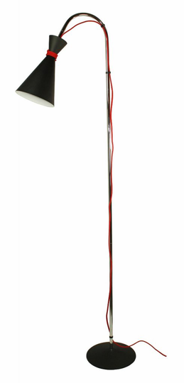 Golvlampa metall (Svart)