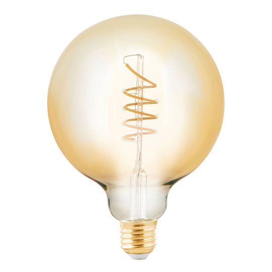 LED-globlampa E27 4 W bärnsten Ø 12,5 cm