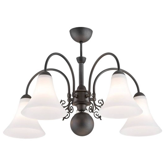 Taklampa Albena, 5 lampor, antracit