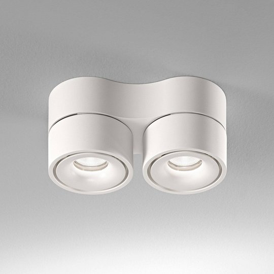 Egger Clippo Duo LED-takspotlight, vit, 2 700 K