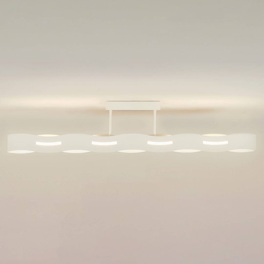 LED-taklampa Wave vit