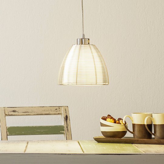 Pendellampa Relax, 1 lampa, 19 cm krom